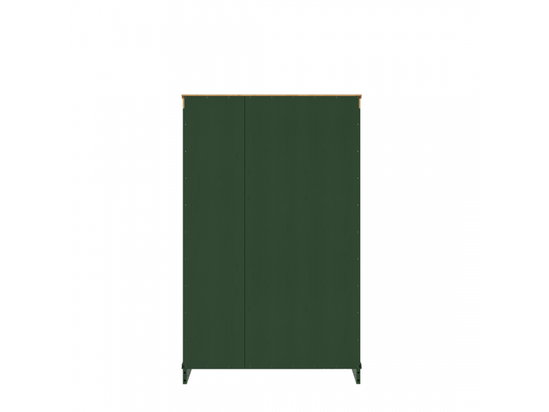 Estante de madeira com 1,19 m na cor verde / Coleção biblioteca